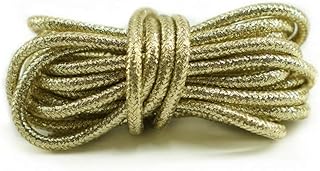 Lacets ronds brillants colorés pour deux paires de chaussures en tissu
