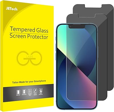 Protecteur d'écran de confidentialité jetech pour iphone 13/13 pro 6,1 pouces, film
