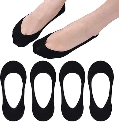 Chaussettes ultra courtes invisibles pour femmes, doublure en coton antidérapante, chaussettes invisibles cachées pour bateaux d'été plats, 4/8 paires. Commandez malin, vivez mieux avec Diaytar