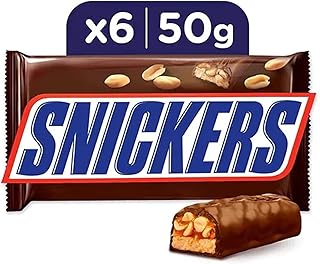 Chocolat snickers 6 x 50 gm