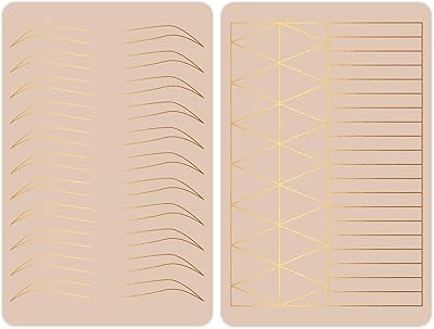 2 pièces de peaux de pratique de microblading sans encre double face