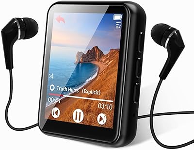 Lecteur mp3 bluetooth 5.0 écran tactile de musique portable mp3 avec haut-parleur