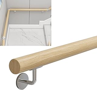 Mains courantes en bois antidérapantes, escaliers en bois pour la maison, couloir