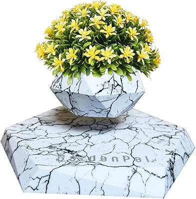 Pot de plante flottant garden pal (marbre), pot de plante surélevé pour plantes