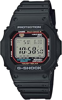 Montre numérique multifonction g-shock gw-m5610u-1er avec bracelet en plastique pour homme - noir/noir