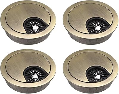 Ibama 4 pièces cache-trous de câble à travers la table d'ordinateur, équipement