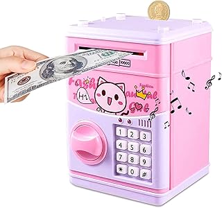 Tirelire pour enfants, tirelire électronique avec système atm avec mot de passe, tirelire