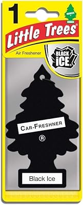 Désodorisant pour voiture et maison little trees, noir glacé (paquet de 3)