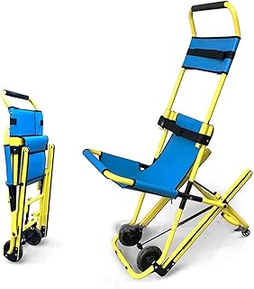 Chaise d'escalier médicale pliable portable en alliage d'aluminium, civière d'escalier de sauvetage d'urgence, ambulance, pompier, évacuation, civière d'escalier avec boucles à dégagement rapide, capacité 160 kg. Votre satisfaction commence ici, sur Diaytar Sénégal