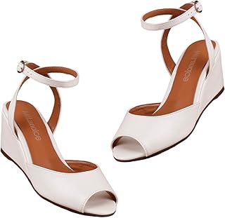 Sandales compensées à talons bas milans pour femmes, sandales d'été compensées à bout