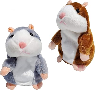 Jouet interactif en peluche pour hamster parlant tokrup, paquet de 2 ribbit rimmer