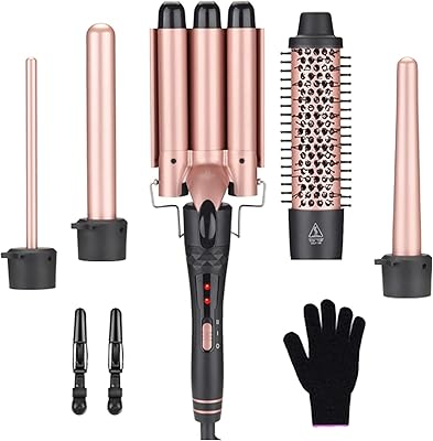 Ensemble de baguettes à friser beauty 5 en 1, ensemble de baguettes à