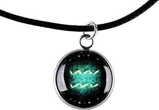 12 collier pendentif zodiaque bijoux astrologie lueur dans le noir unisexe. Diaytar : Des prix mini pour un service maxi
