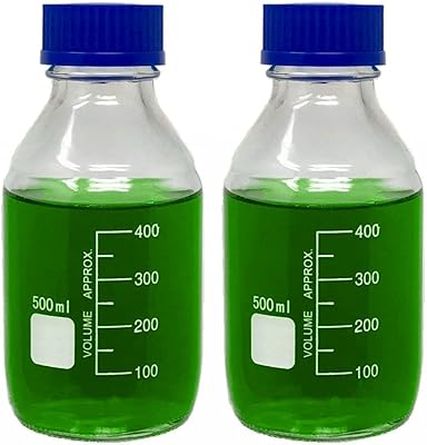 Lot de 2 flacons robustes de 500 ml, lot de 2 flacons