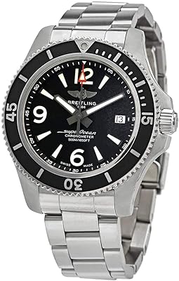 Montre breitling superocean pour homme 42 mm, étanche jusqu'à 500 mètres, bracelet