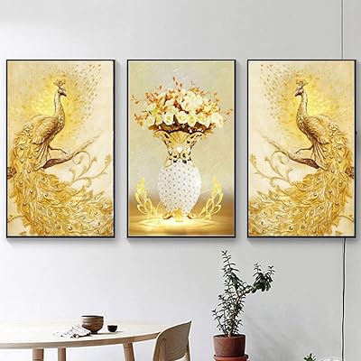 Kit de peinture diamant instari diy 5d triptyque 3d avec motif