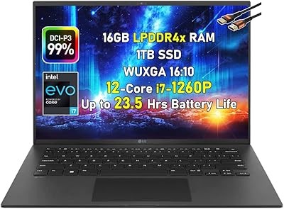 Ordinateur portable léger gram de lg plate-forme intel evo de 14 pouces