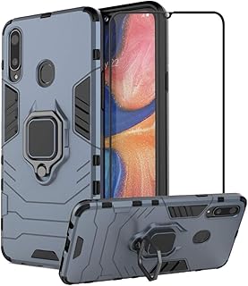 Coque pour samsung galaxy a20s second spring avec protecteur d'écran en verre trempé