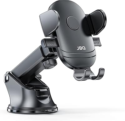 Jbq support de téléphone portable semi-automatique pour voiture, support de pare-brise pour tableau