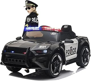 Voiture électrique de police gt avec télécommande pour parents et enfants