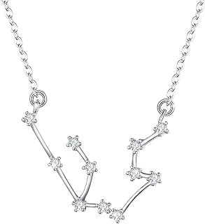 Brilove collier en argent sterling 925 pour femme constellation du zodiaque