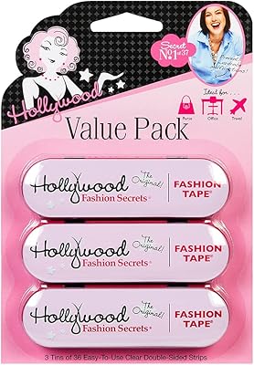 Ruban double de qualité médicale hollywood fashion secrets, paquet économique de 3 x