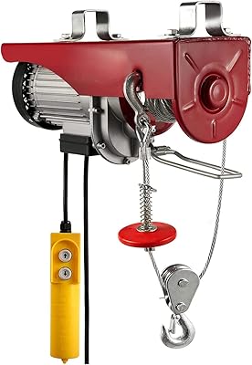 Mini palan électrique 220 v avec télécommande filaire, palan aérien en fil d'acier