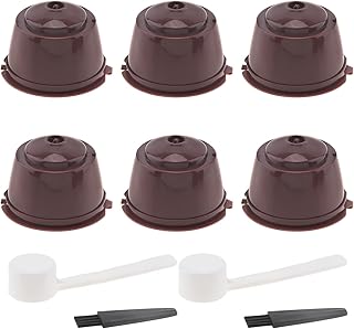 6 capsules de café réutilisables pour machine nescafé dolce gusto de ciossi, ensemble