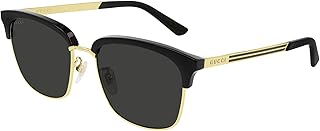 Lunettes de soleil homme gg0697s noir/gris 55/18/145, noir/gris, 55/18/145