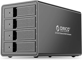 Boîtier de disque dur en alliage d'aluminium orico 4 emplacements usb 3.0 vers