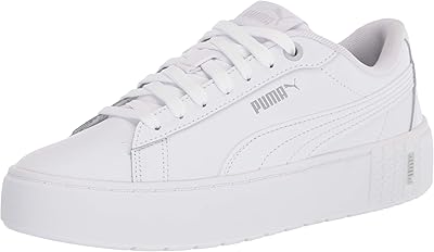 Baskets puma smash platform 2 pour femmes, blanc argent, 0