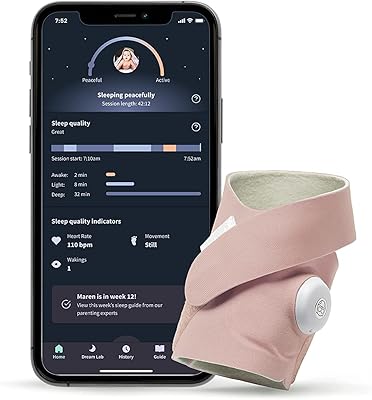 Owlette dream sock - moniteur pour bébé intelligent avec fréquence cardiaque et o2