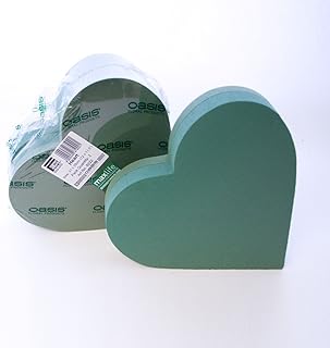Pack de 2 cadres coeur en mousse florale oasis 12\"