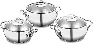 Korkmaz - a1801 tombik jr batterie de cuisine 6 pièces en acier inoxydable