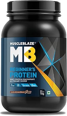 Protéine de lactosérum muscle blaze starter, sans sucre ajouté, accélère la récupération musculaire