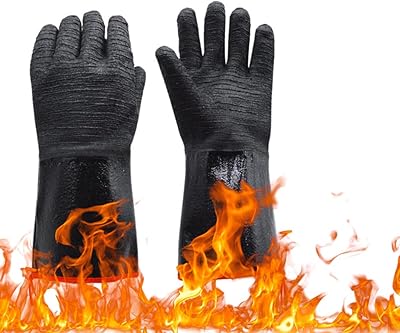 Gants résistants à la chaleur, gants de barbecue à manches longues, imperméables, pulvérisation