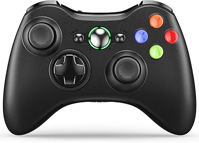 Manette sans fil voyi avec récepteur compatible avec microsoft xbox 360 slim windows