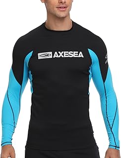 Chemise de bain légère à manches longues axesea rash guard pour hommes à