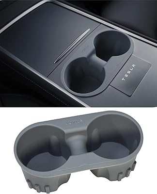 Porte-gobelet de console centrale joa pour tesla model 3 / model y, silicone