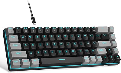 Clavier de jeu mécanique portable magiji 60% avec rétroéclairage led mk box petit