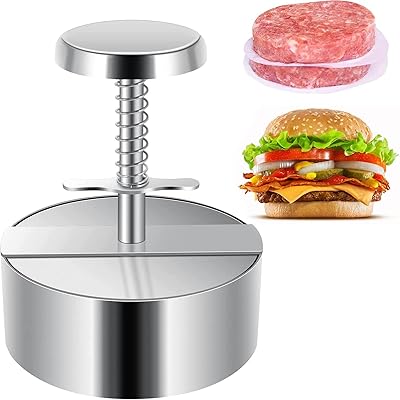 Presse à hamburger xblds, machine à hamburger réglable en acier inoxydable 304 avec