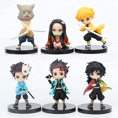 Figurine zixing demon slayer 6 pièces (7 cm)