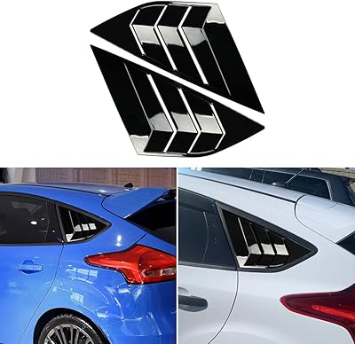 Couvre-vitres latéraux arrière deloveg compatibles avec ford focus st rs mk3