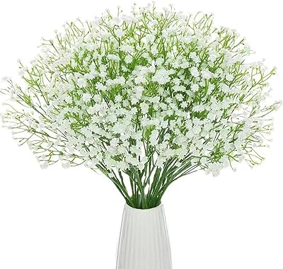 Bouquets de fleurs de gypsophile artificielles, 15 pièces, fleurs au toucher réel