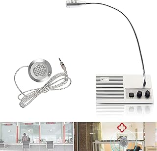 Système de haut-parleurs d'interphone de fenêtre chrox, compteur de microphone en verre, interphone