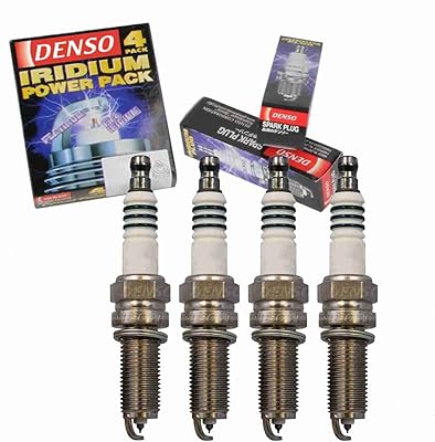 4 pièces de bougies d'allumage denso iridium compatibles avec honda civic 1,8l 2,4l