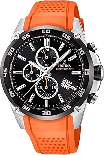 Montre à quartz pour homme festina 'the originals collection' avec affichage chronographe noir et bracelet en caoutchouc orange f20330/4, orange, taille unique, montre-bracelet – Photo produit Dakar Sénégal – Livraison rapide Montre à quartz pour homme festina 'the originals collection' avec affichage chronographe noir et bracelet en caoutchouc orange f20330/4, orange, taille unique, montre-bracelet. Le discount haut de gamme, c'est possible avec Diaytar