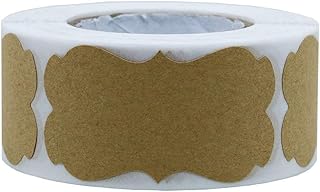 300 pièces papier kraft brun étiquettes kraft vierges étiquettes cadeaux pour la décoration