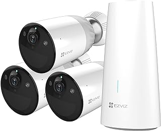 Caméra de surveillance de sécurité extérieure ezviz bc1, autonomie de 365 jours, vision