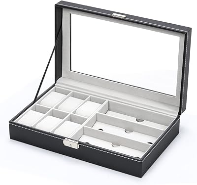 Boîte à montres nyx, boîte à montres avec organisateur de rangement de bijoux
